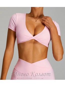Женский фитнес комплект Crop T-shirt + Shorts model 188